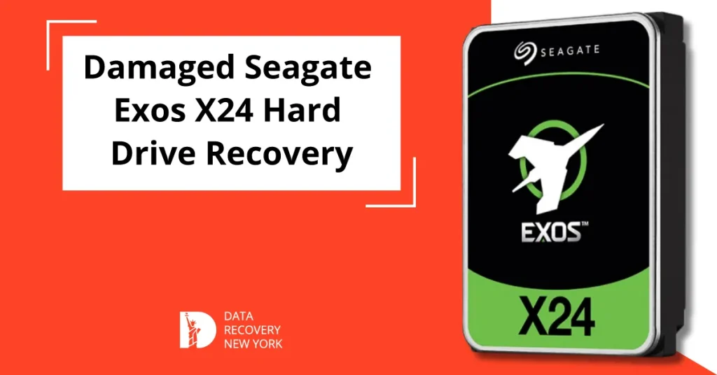 Damaged Seagate Exos X24 Hard Drive Recovery