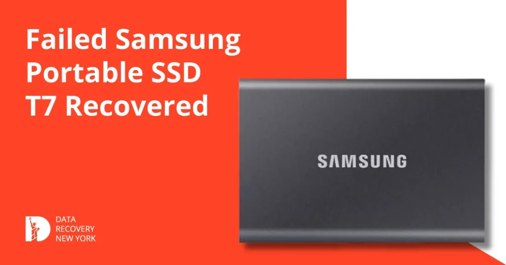 Failed Samsung Portable T7 Recovered